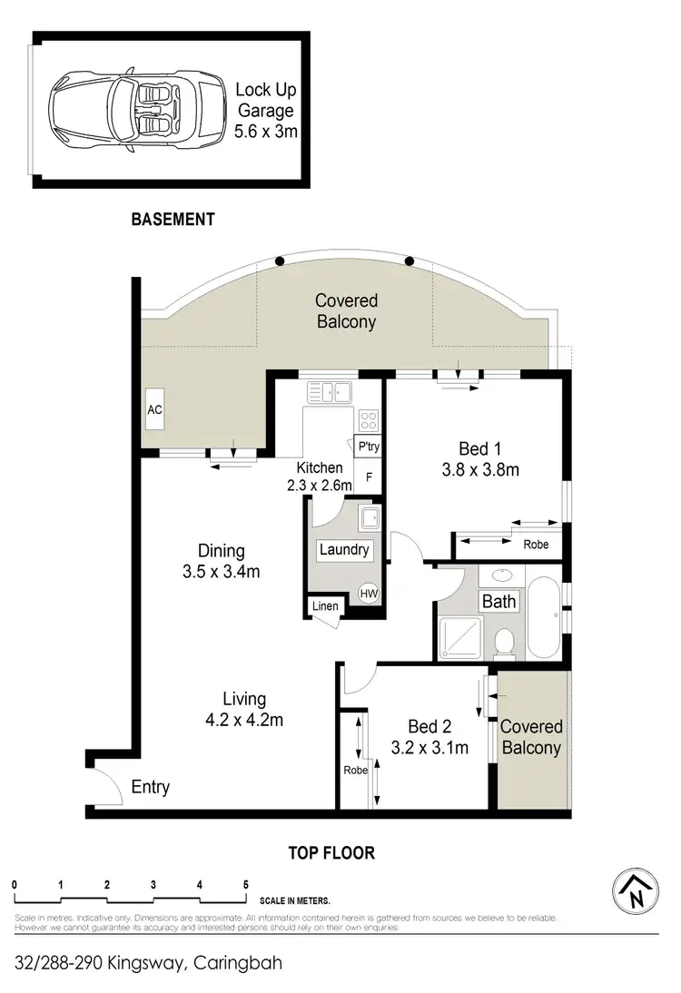 Floorplan of Homely apartment listing, 32/288-290 Kingsway, Caringbah NSW 2229