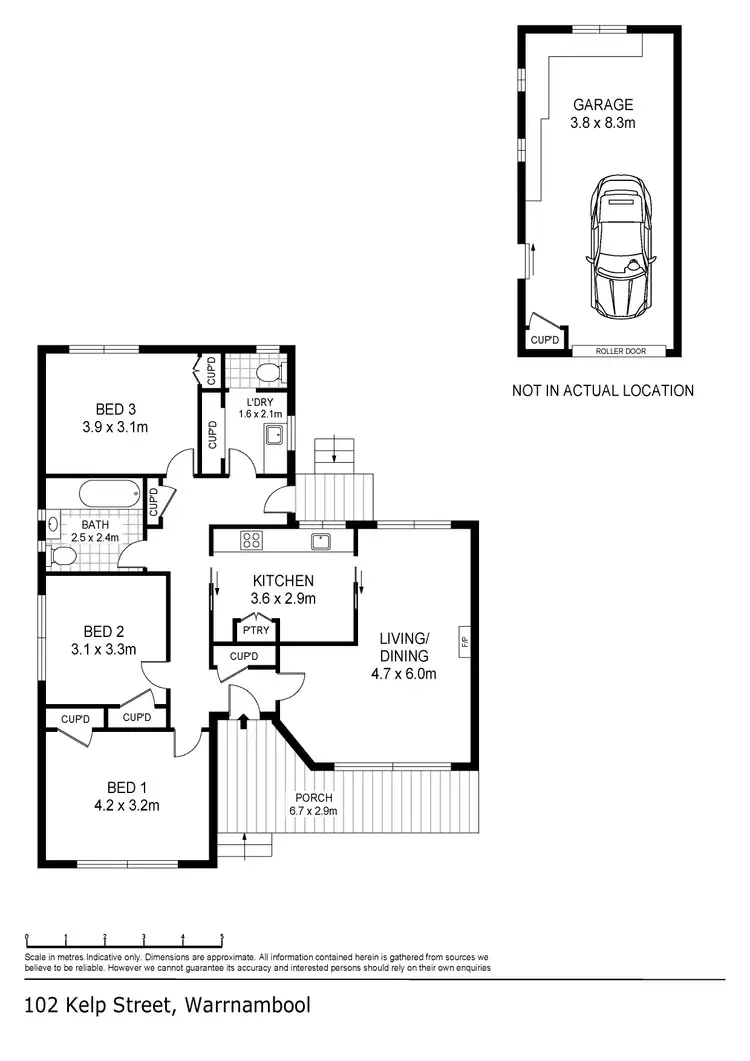 Floorplan of Homely house listing, 102 Kelp Street, Warrnambool VIC 3280