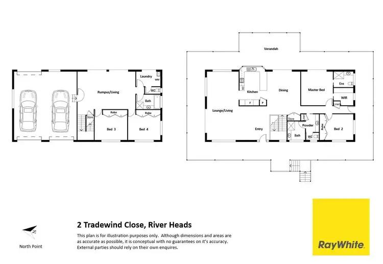 Floorplan of Homely house listing, 2 Tradewind Close, River Heads QLD 4655