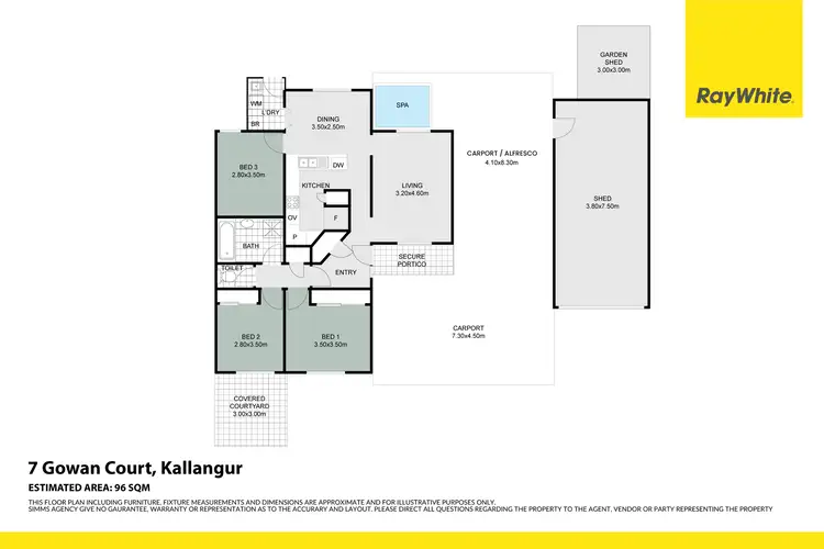Floorplan of Homely house listing, 7 Gowan Court, Kallangur QLD 4503