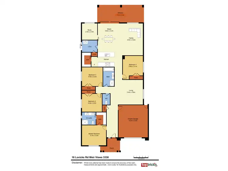 Floorplan of Homely house listing, 16 lovicks Road, Weir Views VIC 3338