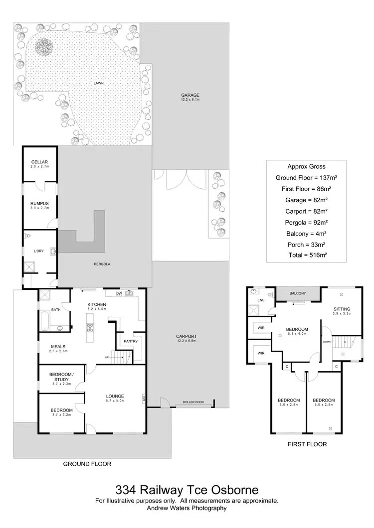 Floorplan of Homely house listing, 334 Railway Terrace, Osborne SA 5017