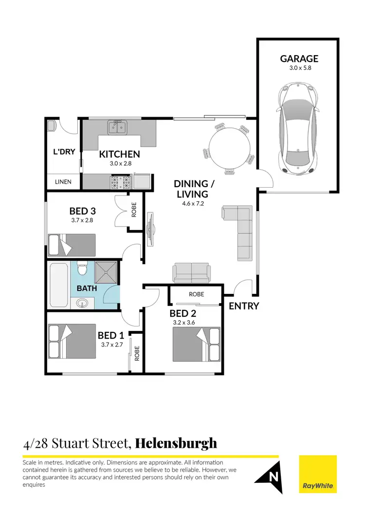 Floorplan of Homely villa listing, 4/28 Stuart Street, Helensburgh NSW 2508