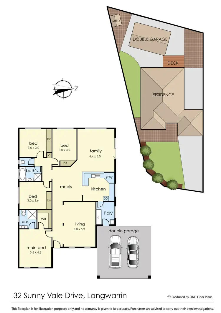 Floorplan of Homely house listing, 32 Sunny Vale Drive, Langwarrin VIC 3910