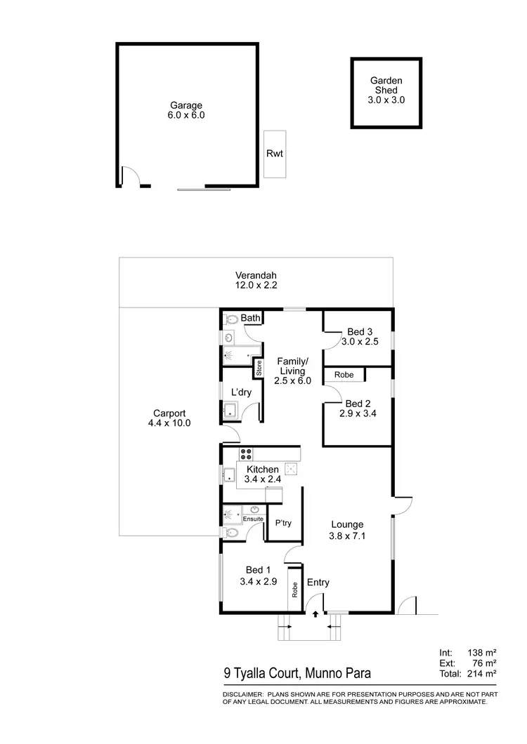 Floorplan of Homely house listing, 9 Tyalla Court, Munno Para SA 5115