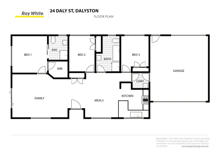 Floorplan of Homely house listing, 24 Daly Street, Dalyston VIC 3992