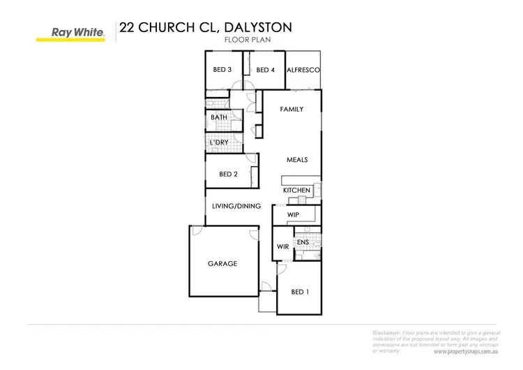 Floorplan of Homely house listing, 22 Church Close, Dalyston VIC 3992