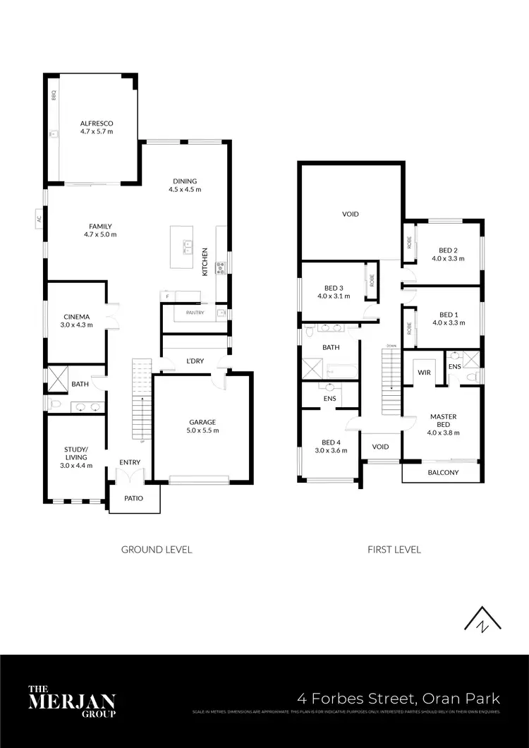 Floorplan of Homely house listing, 4 Forbes Street, Oran Park NSW 2570