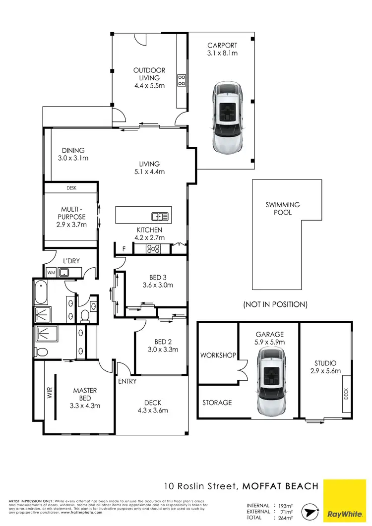 Floorplan of Homely house listing, 10 Roslin Street, Moffat Beach QLD 4551