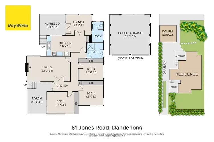 Floorplan of Homely house listing, 61 Jones Road, Dandenong VIC 3175