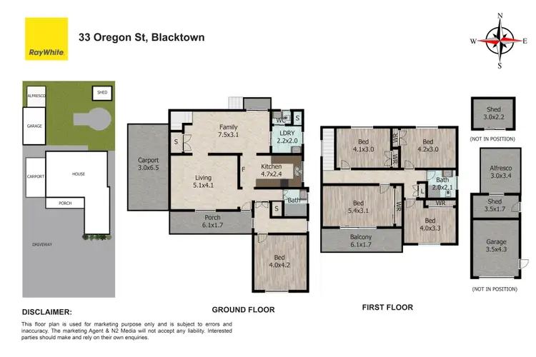 Floorplan of Homely house listing, 33 Oregon Street, Blacktown NSW 2148