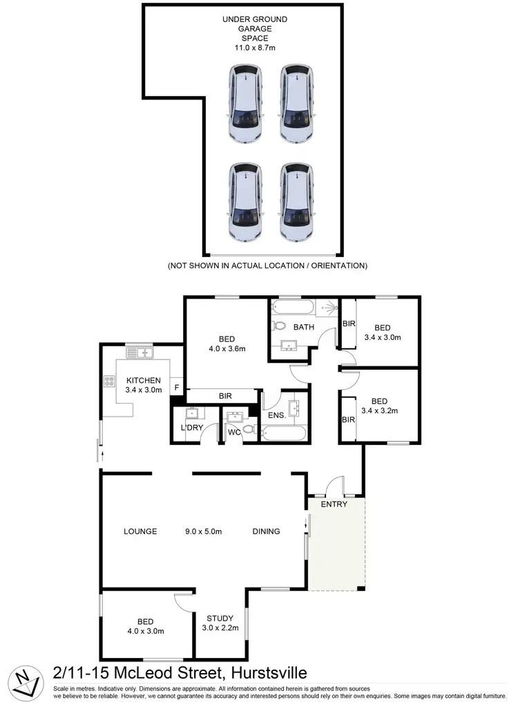 Floorplan of Homely villa listing, 2/11-15 Mcleod Street, Hurstville NSW 2220