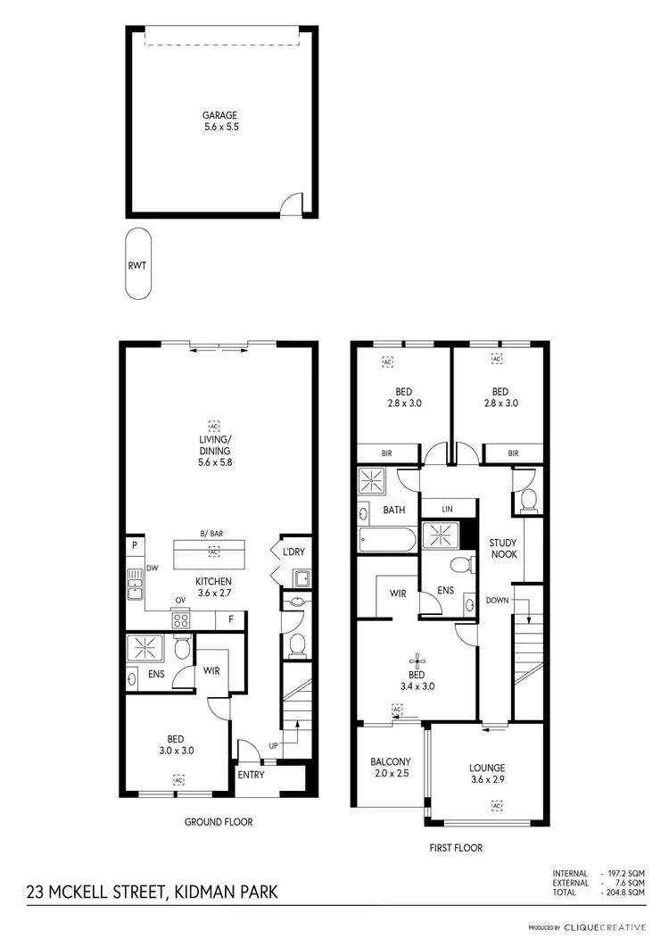 Floorplan of Homely townhouse listing, 23 Mckell Street, Kidman Park SA 5025