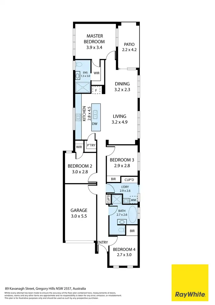 Floorplan of Homely house listing, 89 Kavanagh Street, Gregory Hills NSW 2557