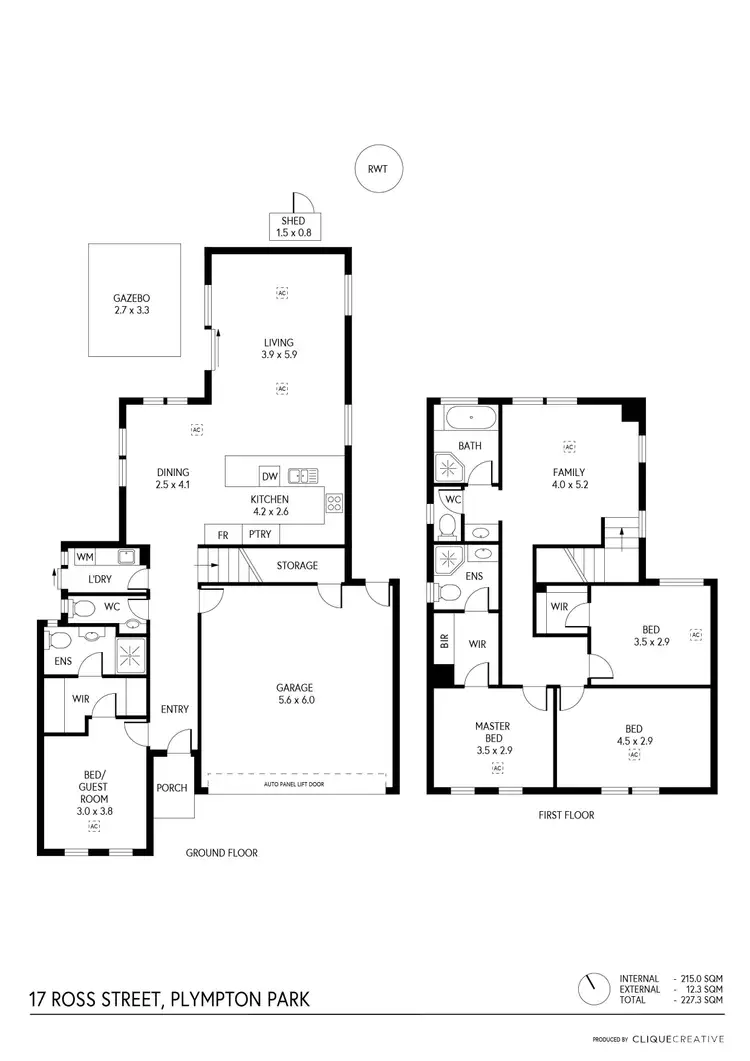 Floorplan of Homely townhouse listing, 17 Ross Street, Plympton Park SA 5038