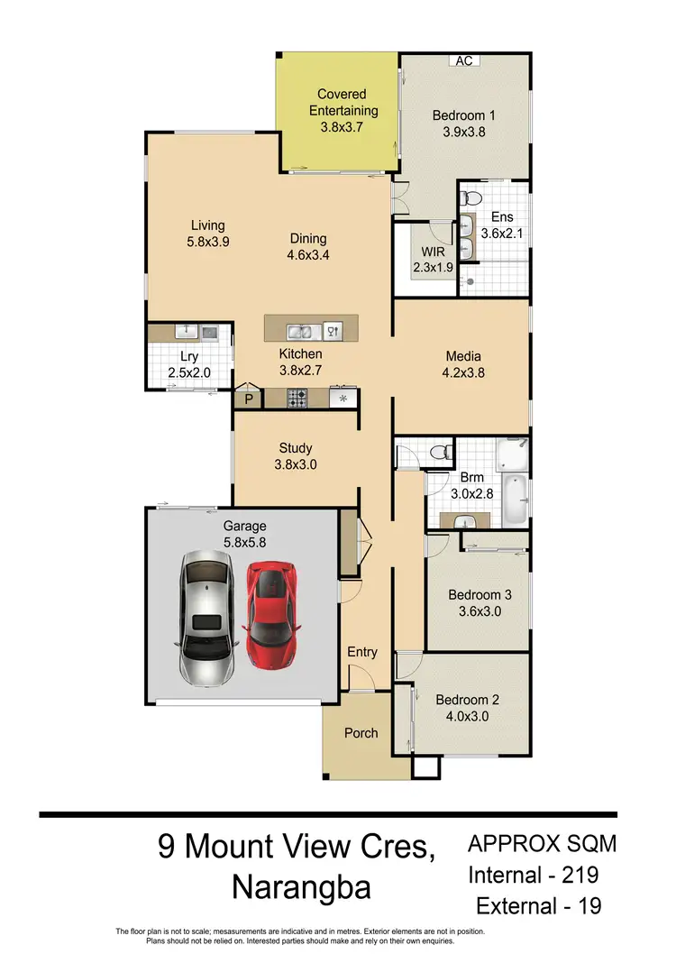 Floorplan of Homely house listing, 9 Mount View Crescent, Narangba QLD 4504