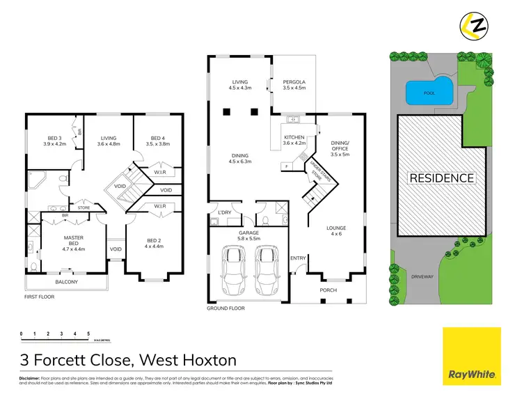 Floorplan of Homely house listing, 3 Forcett Close, West Hoxton NSW 2171