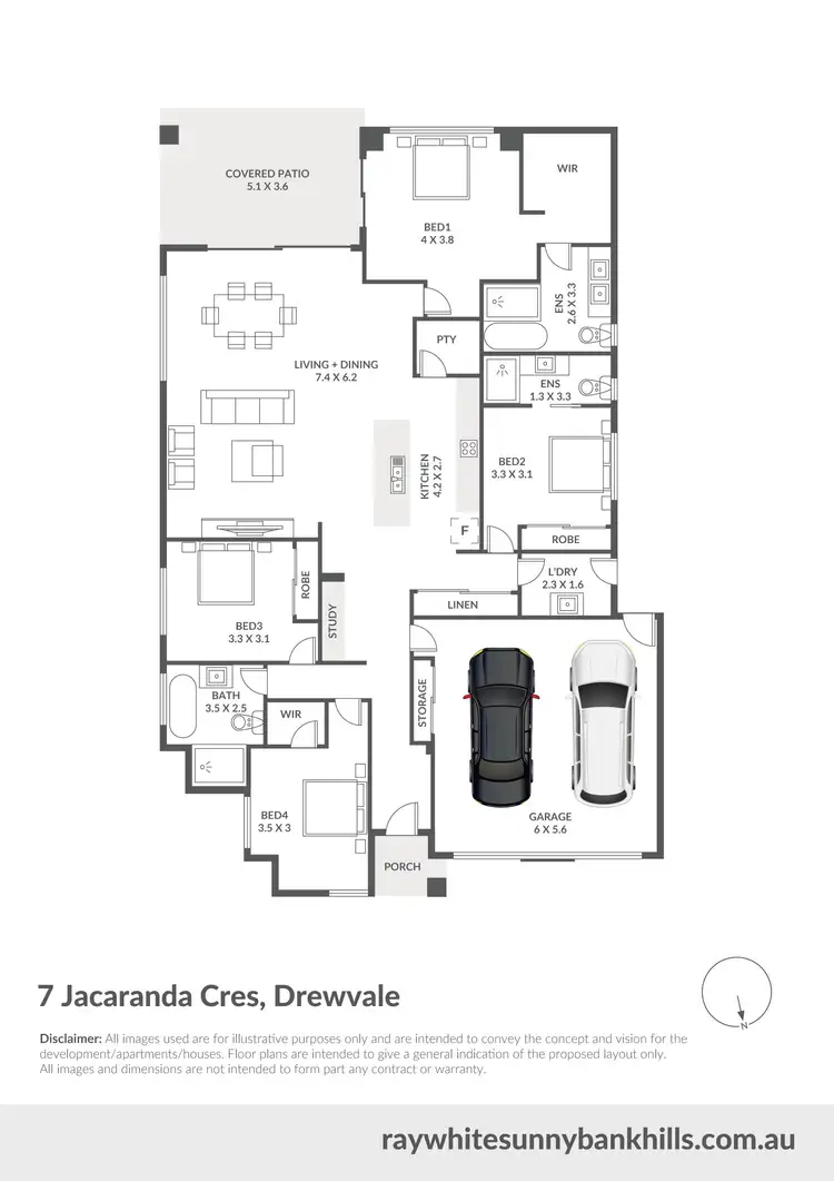Floorplan of Homely house listing, 7 Jacaranda Crescent, Drewvale QLD 4116
