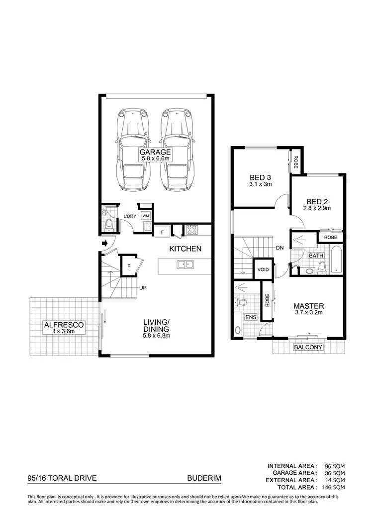 Floorplan of Homely unit listing, 95/16 Toral Drive, Buderim QLD 4556
