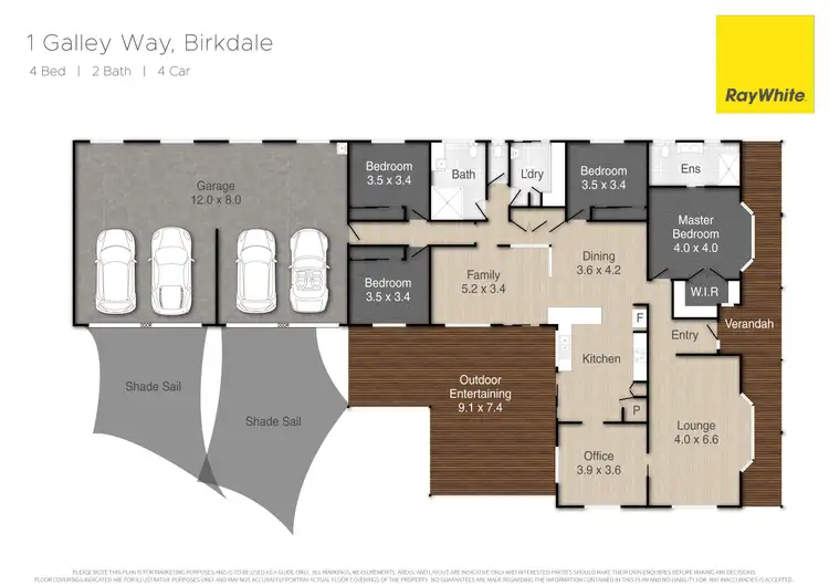 Floorplan of Homely house listing, 1 Galley Way, Birkdale QLD 4159