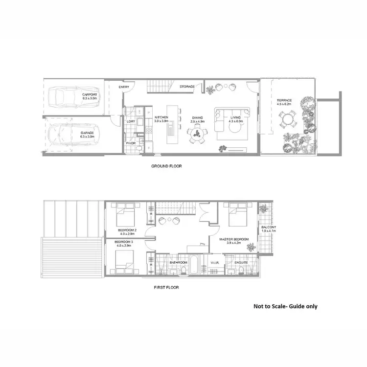 Floorplan of Homely townhouse listing, 10 Alight Circuit, Cameron Park NSW 2285