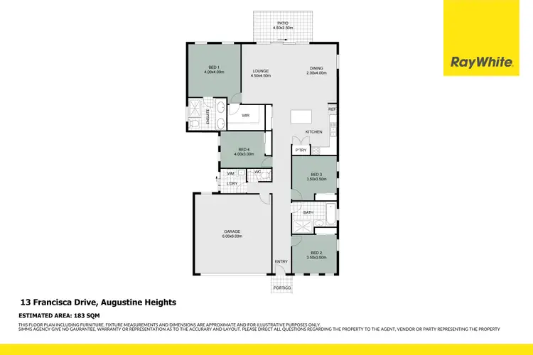 Floorplan of Homely house listing, 13 Francisca Drive, Augustine Heights QLD 4300