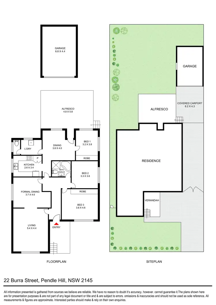 Floorplan of Homely house listing, 22 Burra Street, Pendle Hill NSW 2145
