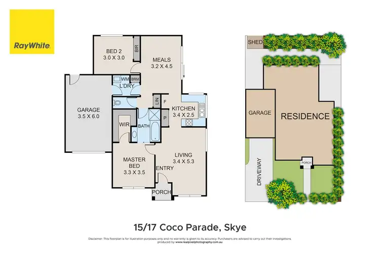 Floorplan of Homely house listing, 15/17 Coco Parade, Skye VIC 3977