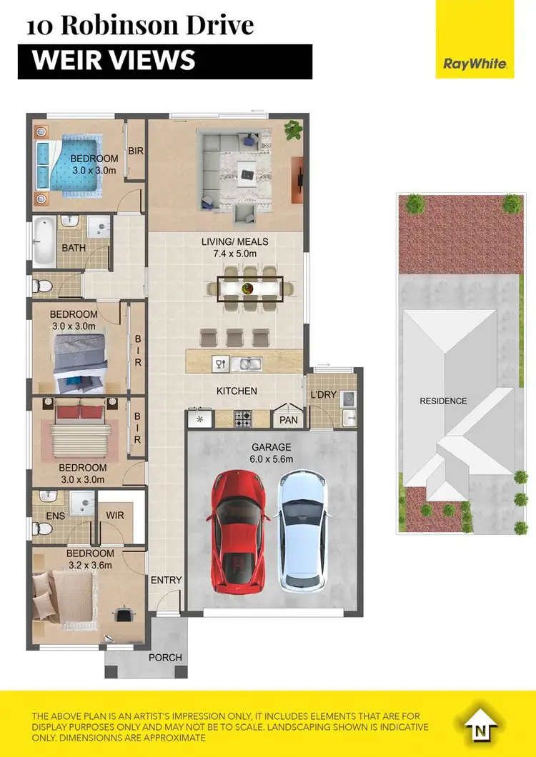 Floorplan of Homely house listing, 10 Robinson Drive, Weir Views VIC 3338