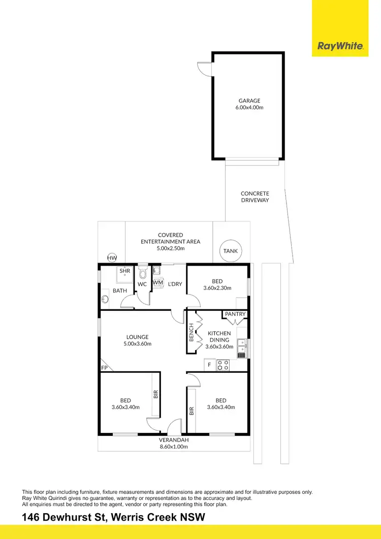 Floorplan of Homely house listing, 146 Dewhurst Street, Werris Creek NSW 2341