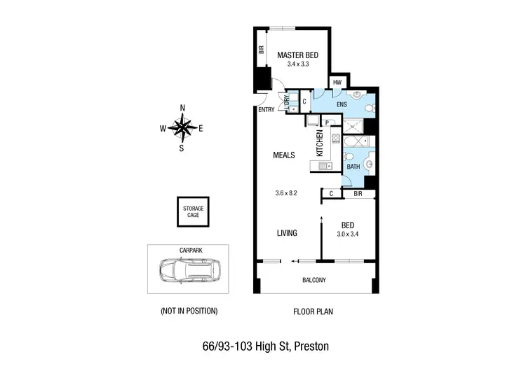 Floorplan of Homely apartment listing, 66/93-103 High Street, Preston VIC 3072
