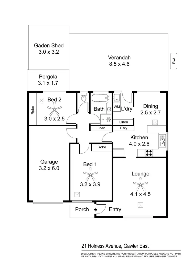 Floorplan of Homely house listing, 21 Holness Avenue, Gawler East SA 5118