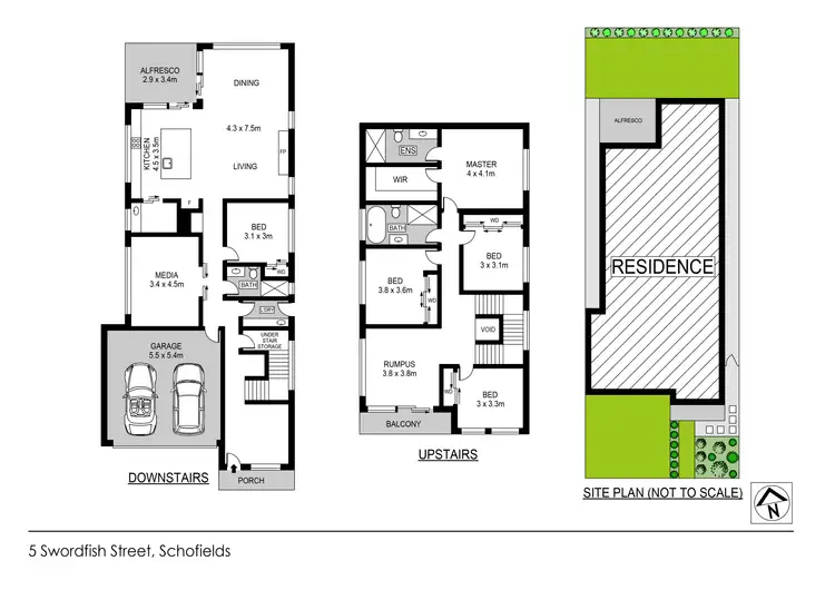 Floorplan of Homely house listing, 5 Swordfish Street, Schofields NSW 2762