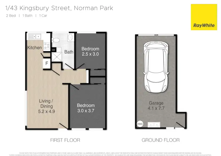 Floorplan of Homely unit listing, 1/43 Kingsbury Street, Norman Park QLD 4170