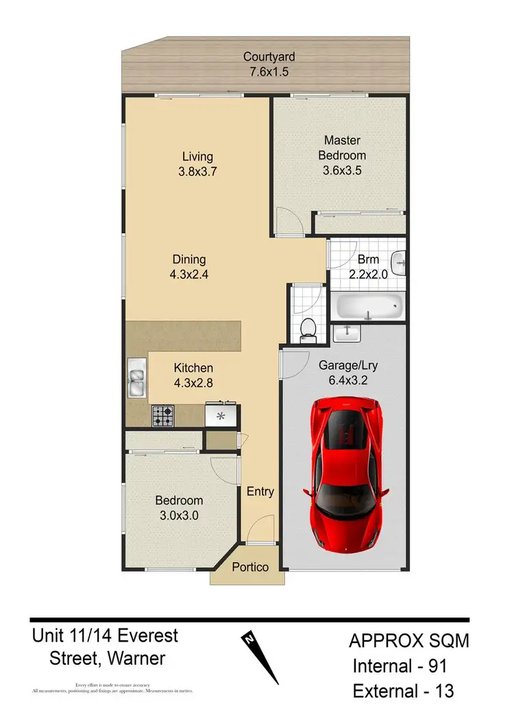 Floorplan of Homely house listing, 11/14 Everest Street, Warner QLD 4500