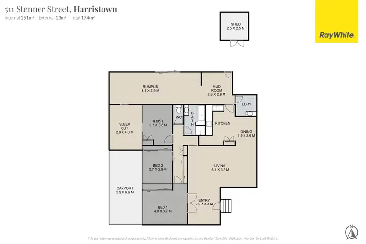 Floorplan of Homely house listing, 511 Stenner Street, Harristown QLD 4350