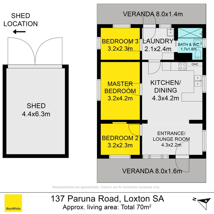 Floorplan of Homely house listing, 137 Paruna Road, Loxton SA 5333
