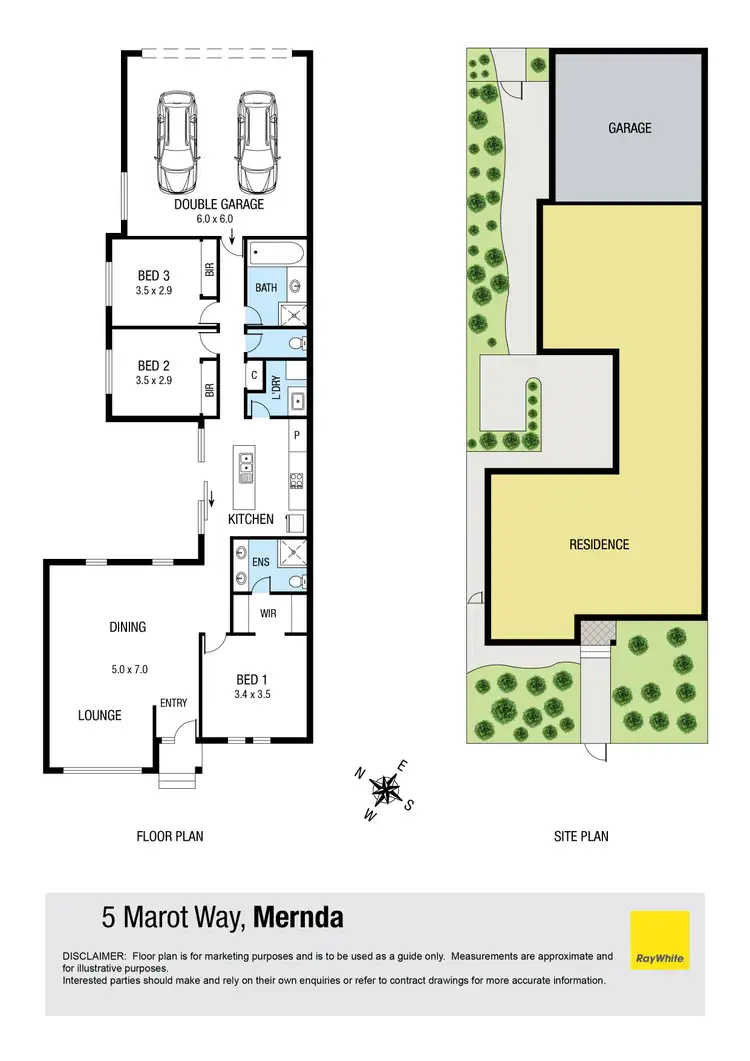 Floorplan of Homely house listing, 5 Marot Way, Mernda VIC 3754