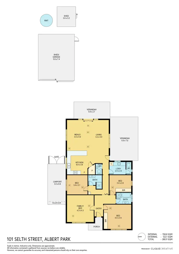 Floorplan of Homely house listing, 101 Selth Street, Albert Park SA 5014