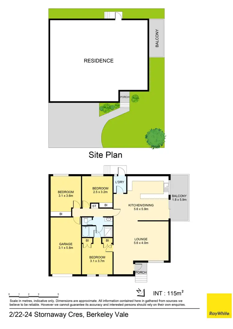 Floorplan of Homely house listing, 2/22-24 Stornaway Crescent, Berkeley Vale NSW 2261
