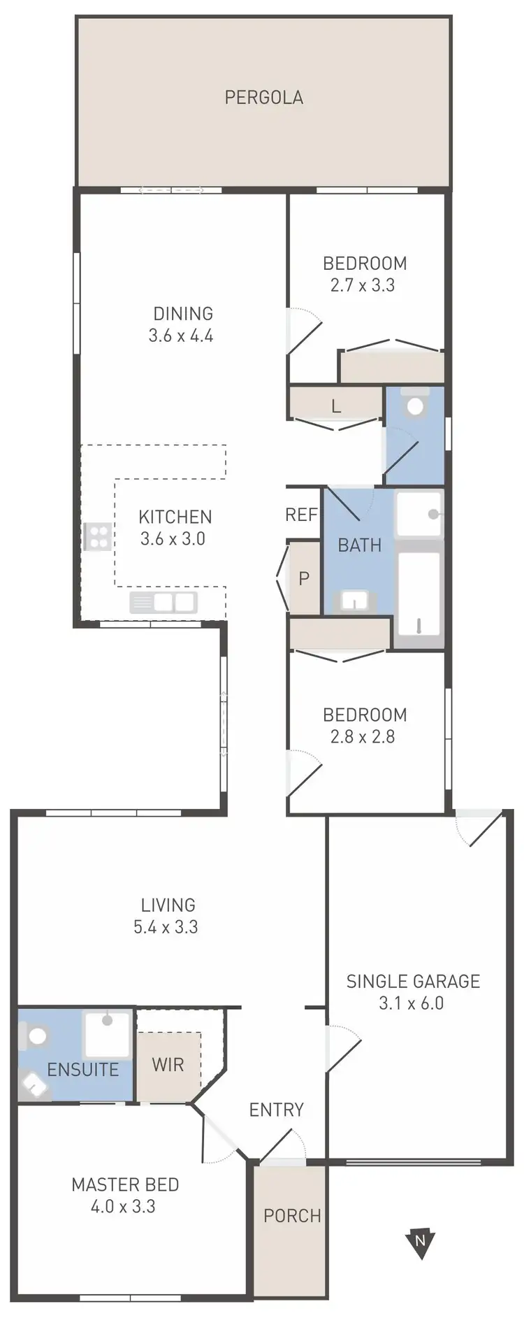 Floorplan of Homely house listing, 4 Fiona Court, Werribee VIC 3030