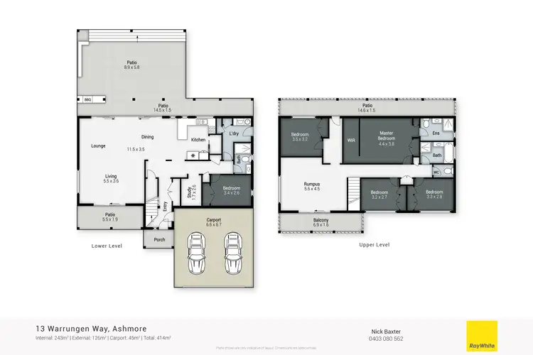 Floorplan of Homely house listing, 13 Warrungen Way, Ashmore QLD 4214