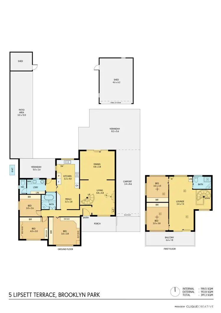 Floorplan of Homely house listing, 5 Lipsett Terrace, Brooklyn Park SA 5032