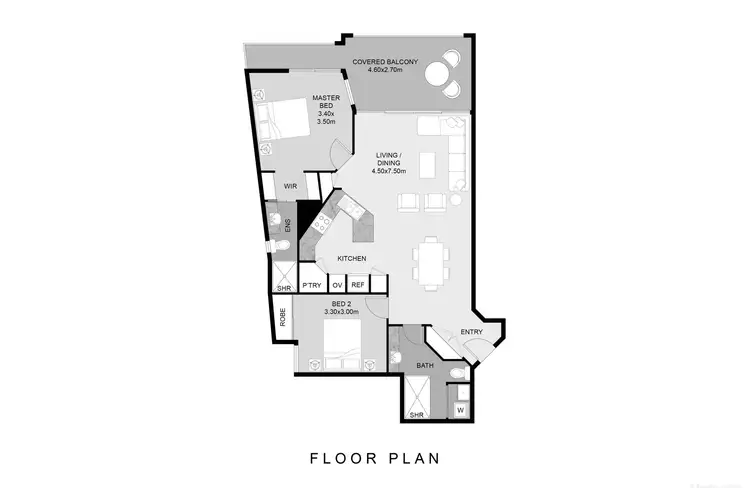Floorplan of Homely unit listing, 14/11 Grosvenor Road, Indooroopilly QLD 4068
