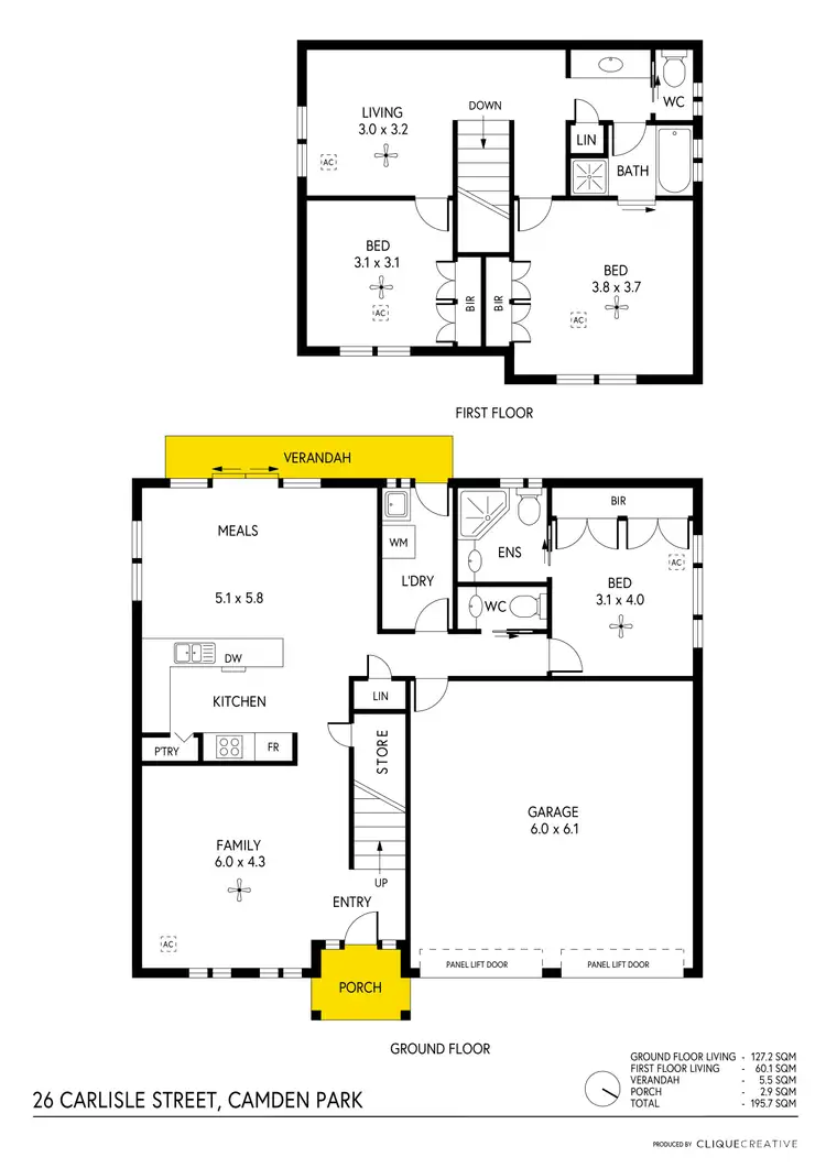 Floorplan of Homely house listing, 26 Carlisle Street, Camden Park SA 5038