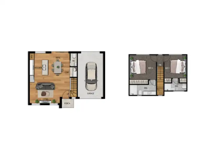 Floorplan of Homely townhouse listing, 2/9 Poplar Crescent, Bellfield VIC 3081