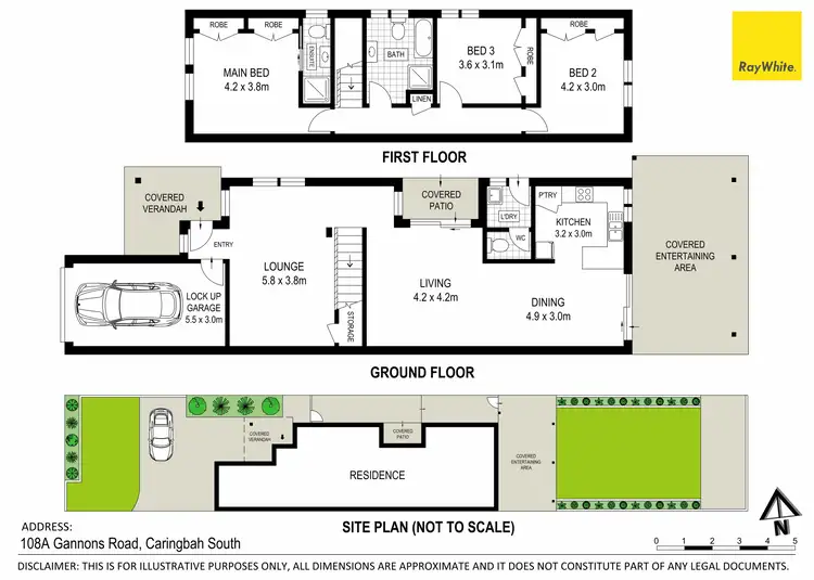 Floorplan of Homely semi-detached listing, 108A Gannons Road, Caringbah South NSW 2229