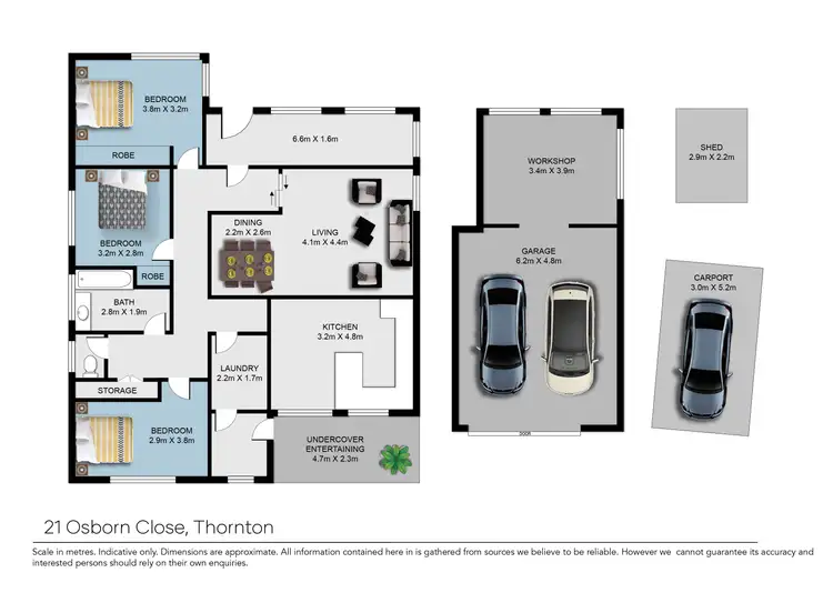 Floorplan of Homely house listing, 21 Osborn Close, Thornton NSW 2322