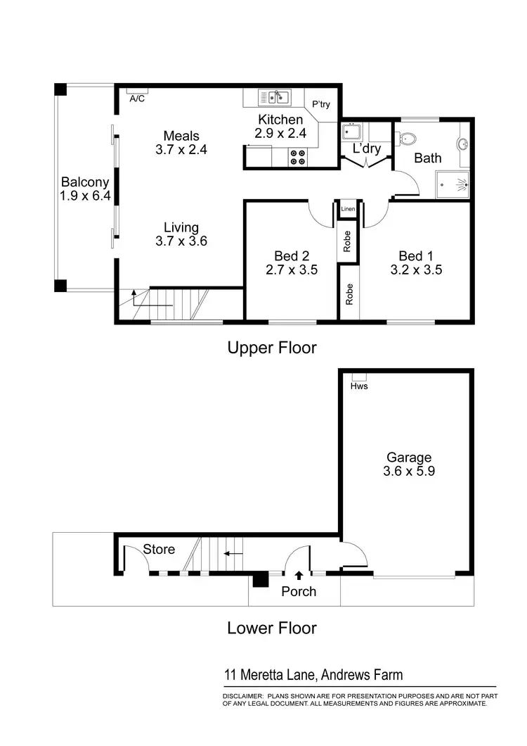 Floorplan of Homely house listing, 11 Meretta Lane, Andrews Farm SA 5114