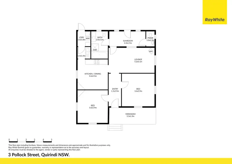 Floorplan of Homely house listing, 3 Pollock Street, Quirindi NSW 2343